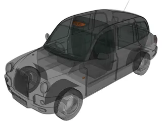 LTI TX4 London Taxi (2006) 3D Model preview