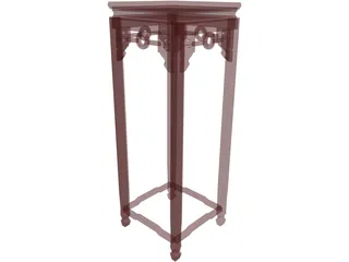 Decorative Table 3D Model preview