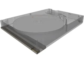 Harddrive (HDD) 3D Model preview