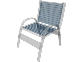 Beach Chair 3D Model preview