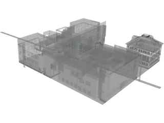 Shopping Park 3D Model preview