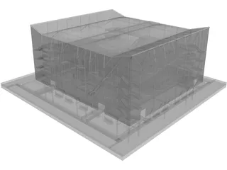 Pavillion Sevilla 3D Model preview