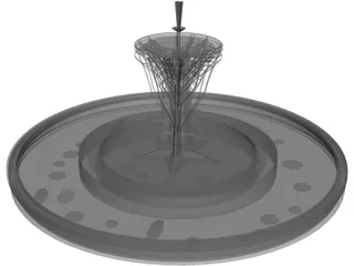 Big Fountain Model 3D Model preview