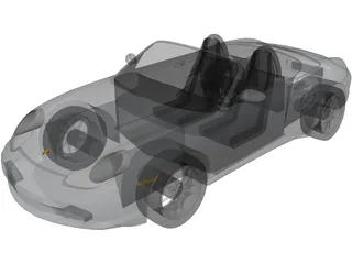 Porsche Boxster (1997) 3D Model preview