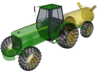 Tractor 3D Model preview