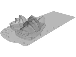 Syndey Opera House 3D Model preview