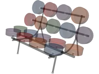 Nelson Marshmallow Sofa 3D Model preview
