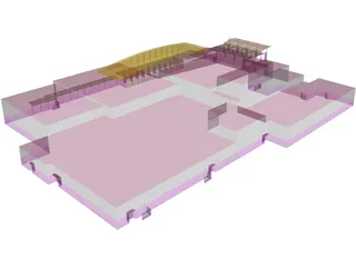 Casa Grande Union High School Auditorium 3D Model preview