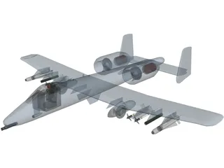 A-10 Warthog 3D Model preview