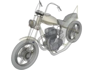 Motorcycle 3D Model preview