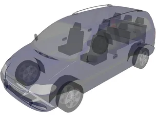 Opel Zafira 3D Model preview