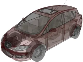 Seat Toledo 3D Model preview