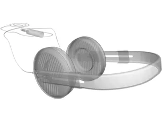 Sennheiser HD-540 Reference Headphones 3D Model preview