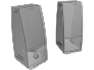 Computer Multimedia Speakers 3D Model preview