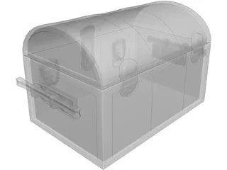 Treasure Chest 3D Model preview