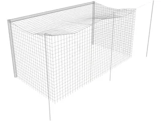 Soccer Goal 3D Model preview