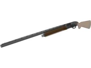 Winchester 1400 Shotgun 3D Model preview