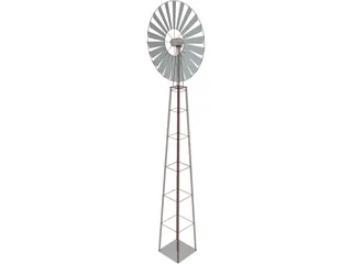 Farm Wind Mill 3D Model preview