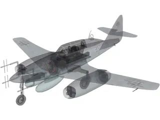 Messerschmidt Me 262 3D Model preview