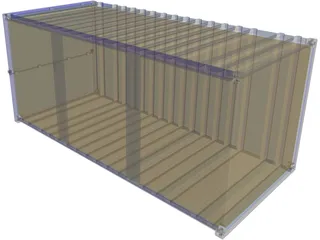 Shipping Container 3D Model preview