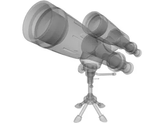 Telescope 3D Model preview
