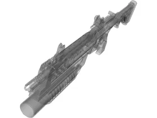 Lr3000 Assault Rifle 3D Model preview