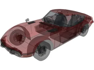 Toyota 2000GT 3D Model preview