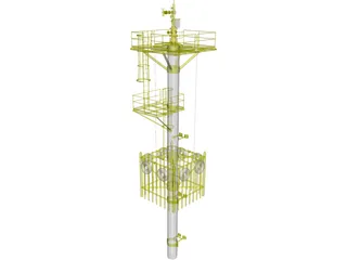 Well Caisson Deck 3D Model preview