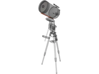 Telescope Celestron 3D Model preview