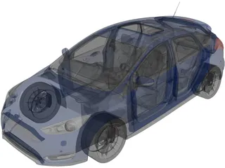 Ford Focus (2018) 3D Model preview
