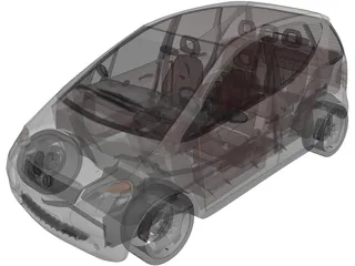 Mercedes-Benz A160 (1997) 3D Model preview