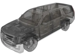 Cadillac Escalade ESV (2018) 3D Model preview