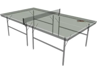 Ping Pong Table 3D Model preview