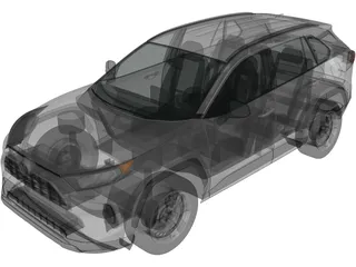 Toyota RAV4 LE (2019) 3D Model preview