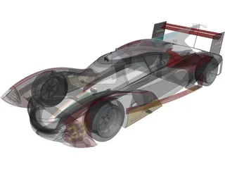 Tata Lemans LMP1 Concept 3D Model preview