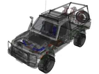 Toyota Land Cruiser FJ40 [Modified] 3D Model preview