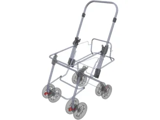 Stroller 3D Model preview