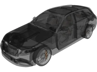 Mercedes-AMG C63S Estate (2020) 3D Model preview