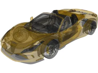 Ferrari F8 Spider (2020) 3D Model preview