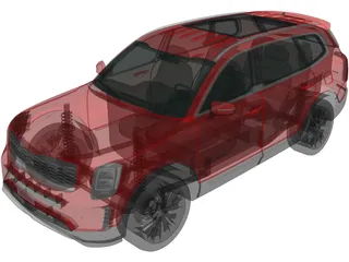 Kia Telluride (2019) 3D Model preview