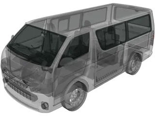 Toyota Hiace (2013) 3D Model preview