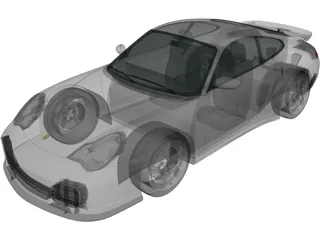 Porsche 911 Turbo (2000) 3D Model preview