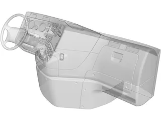 Freightliner Cascadia Dashboard (2015) 3D Model preview