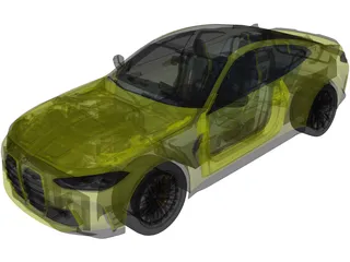 BMW M4 Competition [G82] (2021) 3D Model preview