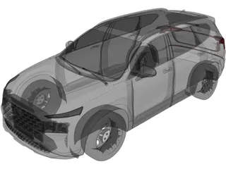 Hyundai Santa Fe (2021) 3D Model preview