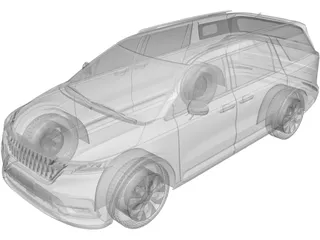 Kia Carnival (2021) 3D Model preview