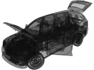 Dodge Durango SRT (2018) 3D Model preview