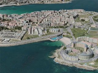 A Coruna City, Spain (2020) 3D Model preview