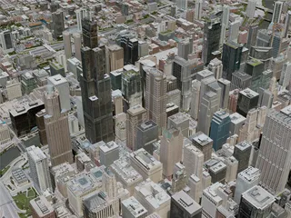 Chicago City, USA (2020) 3D Model preview