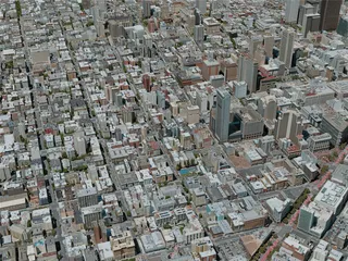 San Francisco City, USA (2020) 3D Model preview
